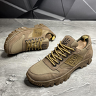 Легкі Чоловічі Кросівки з Сітчастою підкладкою / Нубукове взуття з патріотичним дизайном койот розмір 43 - зображення 5