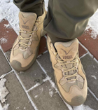 Чоловічі Замшеві Кросівки VOGEL з мембраною / Демісезонне взуття у пісочному кольорі розмір 40 - зображення 3