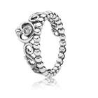 Серебряное кольцо "Корона" 190880CZ. 50-60
