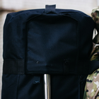 Тактическая сумка-баул 100л армейская Оксфорд черный с креплением для каремата и саперной лопаты. - изображение 4