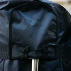 Тактична сумка-баул 120л армійська Оксфорд чорний з кріпленням для каремату та саперної лопати. - зображення 4