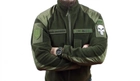 Тактическая теплая флисовая кофта масло ВСУ армейская военная флиска военным с липучками размер 56 - изображение 1