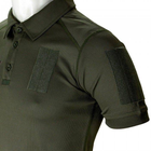 Футболка поло тактическая 52 размер XL мужская военная армейская футболка ПОЛО POLO олива хаки для ВСУ - изображение 4