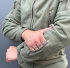 Тактична флісова куртка Укр Такт 52 олива - изображение 8