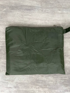 Пончо-дождевик с капюшоном Oxford 145х220см / Водозащитная плащ-палатка с чехлом олива - изображение 4