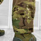 Чоловічі міцні Штани із накладними кишенями та манжетами / Щільні Брюки ріп-стоп мультикам розмір L - зображення 6