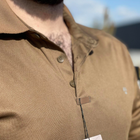 Чоловіче щільне Поло Comandos Coolmax із кишенями / Футболка приталеного крою койот розмір S - изображение 4