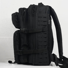 Водонепроницаемый рюкзак 35 л с четырьмя отделениями и системой Molle / Прочный рюкзак в черном цвете - изображение 4