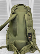 Рюкзак 55 Л с системой Molle в цвете олива / Водонепроницаемый рюкзак 64 х 34 х 21 см - изображение 5