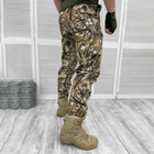Мужские крепкие Брюки с накладными карманами / Плотные Брюки саржа светлый камуфляж размер 2XL - изображение 3