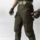 Мужские Брюки Рип-стоп с карманами под наколенники / Брюки со средней посадкой хаки размер S - изображение 2