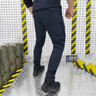 Мужские крепкие Брюки Kayman ДСНС с накладными карманами / Плотные Брюки рип-стоп синие размер XL - изображение 3