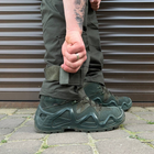 Чоловічі міцні Штани із накладними кишенями / Щільні Брюки ріп-стоп олива розмір S - зображення 5