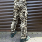 Чоловічі щільні Штани з Наколінниками у комплекті / Міцні Брюки із 8-ма кишенями ріп-стоп піксель розмір XL - зображення 4