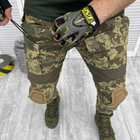 Крепкие мужские Штаны с наколенниками / Плотные Брюки рип-стоп пиксель размер L - изображение 4