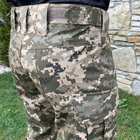 Мужские плотные Брюки с 6-ю карманами и отсеками для наколенников / Крепкие Брюки рип-стоп пиксель размер XL - изображение 6