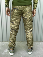 Чоловічі штани Intruder Terra з 4-ма кишенями / Міцні Брюки з манжетами зелений піксель розмір M - зображення 4