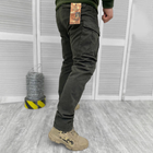Чоловічі щільні Штани Leon із накладними кишенями / Еластичні бавовняні Брюки хакі розмір S - зображення 3