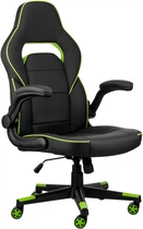 Игровое кресло 2E Gaming HEBI Black/Green (2E-GC-HEB-BK)