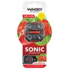 Освежитель воздуха Winso Sonic мембранный на дефлектор Ягідний для автомобиля ароматизатор воздуха Стравбері (1LO-TH_11C)