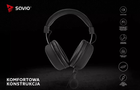 Słuchawki z mikrofonem Savio Stratus Black (SAVGH-STRATUS) - obraz 12