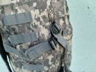 Армейский походный мужской рюкзак на две лямки 35 л цвет олива - изображение 8