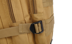 Вместительный военный походный рюкзак на две лямки 25 л цвет койот - изображение 7