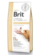 Сухой корм для взрослых Brit VetDiets при болезни печени с яйцом горохом бататом и гречкой