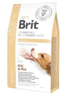 Сухой корм для взрослых Brit VetDiets при болезни печени с яйцом горохом бататом и гречкой