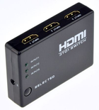HDMI switch Savio CL-28 3x1 porty, z pilotem zdalnego sterowania Czarny (SAVKABELCL-28) - obraz 3
