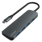 USB-хаб Savio AK-54 USB Type-C - 4 x USB Type-А Grey (SAVAK-54)