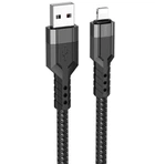 Кабель Hoco U110 Lightning charging data cable Black
