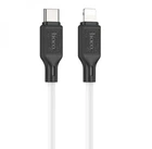 Кабель Hoco X90 Cool silicone PD charging data cable for Lightning White