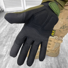 Плотные Перчатки Mechanix M-pact с усиленными накладками и антискользящим покрытием олива размер M - изображение 3