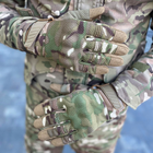 Плотные сенсорные перчатки с влагоотводящей технологией TrekDry и антискользящими вставками мультикам размер M - изображение 2