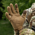 Плотные сенсорные перчатки M-Tac A30 с усиленными защитными накладками мультикам размер L - изображение 7