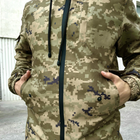 Легкая Мужская Куртка зеленый пиксель / Удлиненная Ветровка размер M - изображение 6