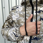 Легкая Мужская Куртка светлый пиксель / Удлиненная Ветровка размер 3XL - изображение 8