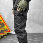 Прочный мужской Костюм F16 Рубашка + Брюки / Полевая Форма рип-стоп черная размер XL - изображение 4