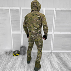 Крепкий мужской Костюм Куртка + Брюки с наколенниками / Полевая форма рип-стоп мультикам размер 2XL - изображение 3