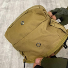 Нагрудна сумка Triada Cordura 1000D / Однолямний рюкзак койот розмір 19х27х10 см - зображення 3