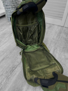 Нагрудная Сумка-слинг 30Л с системой Molle олива / Однолямный Бескаркасный Рюкзак 42 x 25 x 20 см - изображение 6