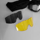 Защитные очки CamoTec Defenders с 3-мя сменными линзами и чехлом черные размер универсальный - изображение 2
