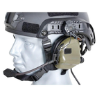 Активные Наушники Earmor М32h с креплением на шлем и Гарнитурой олива - изображение 6