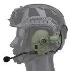 Активные водонепроницаемые Наушники HD-16 с гарнитурой и креплением на шлем олива - изображение 7