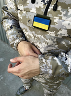 Мужской Анорак Terra с шевроном в виде флага Украины / Ветровка с капюшоном пиксель размер XXXL - изображение 5
