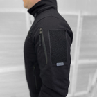 Демисезонная мужская Куртка Logos с липучками под Шевроны / Водонепроницаемый Бомбер рип-стоп черный размер L - изображение 3