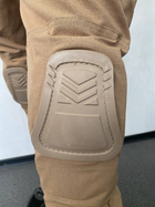 Військові штани з наколінниками ріп-стоп койот S - зображення 9