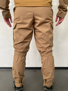Військові штани з наколінниками ріп-стоп койот XXXL - зображення 5
