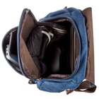 Компактний жіночий текстильний рюкзак Vintage Синій (221473) - зображення 5